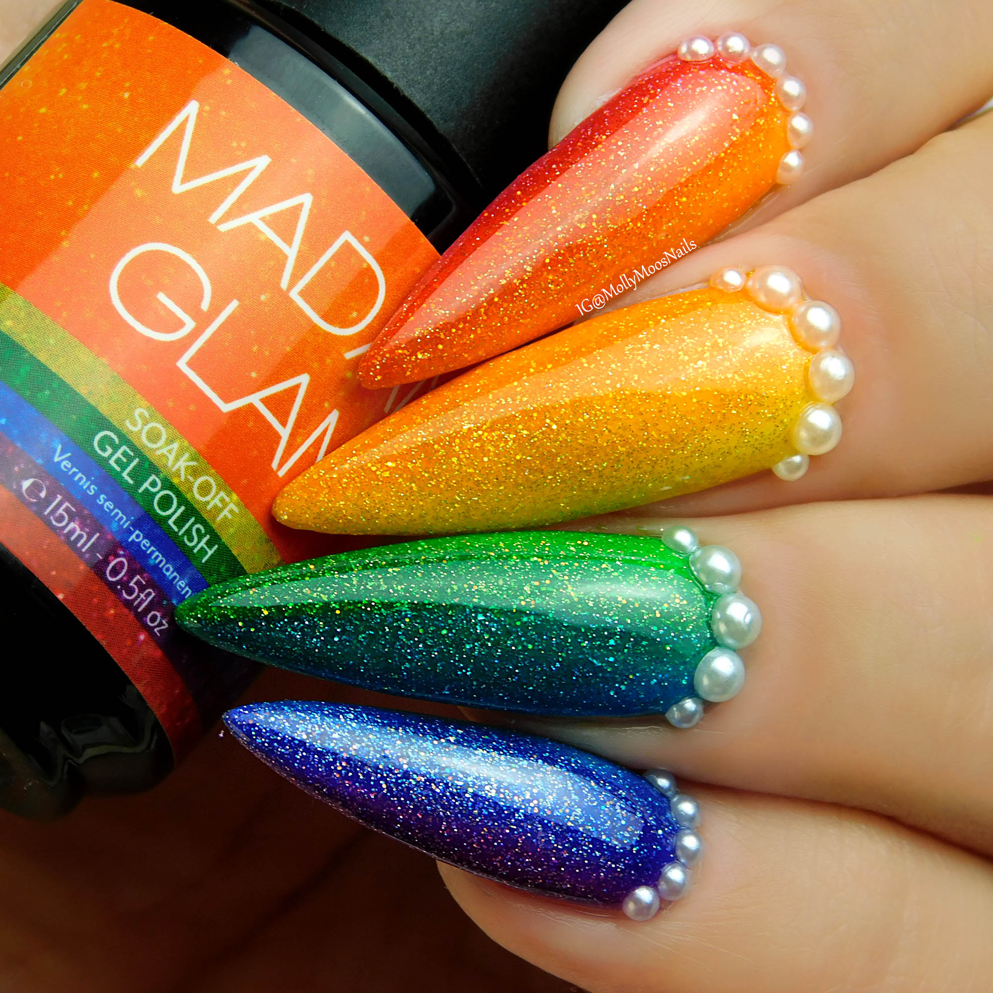 Easy "Made In Color" Gradient Nail Art Design