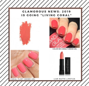 GLAMOUROUS NEWS: 2019 is going “Living Coral”!