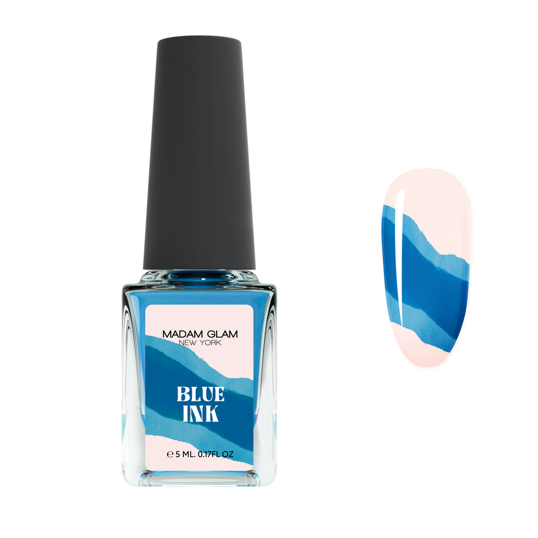 Blue Nail Art Ink