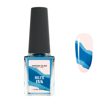 Blue Nail Art Ink