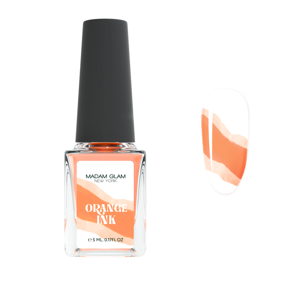 Orange Nail Art Ink