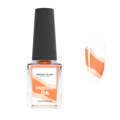 Orange Nail Art Ink