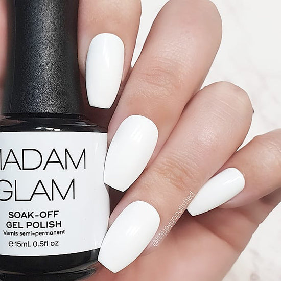 White Soak Off Gel Polish - Perfect White - Madam Glam